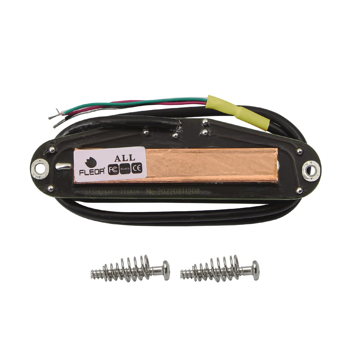 FLEOR Dual Hot Rail Humbucker Single-Coil-Sized Guitar Humbucker Pickup(13-14K) Cream Fit Fender Strat Squier Tele Electric Guit